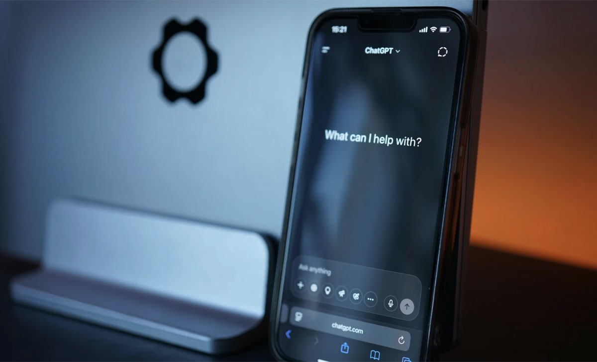 ChatGPT on a phone representing answer engine optimization